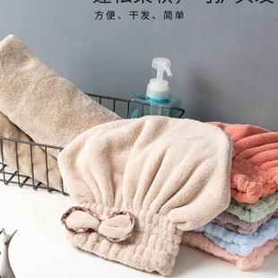 套头款成人浴帽干发帽子女超强吸水速干2023新款加厚短发洗头网红