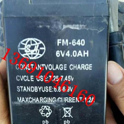 FM-640 6V4.0AH电池 玩具车 童车 小孩子电动车 电子称 电灯电瓶