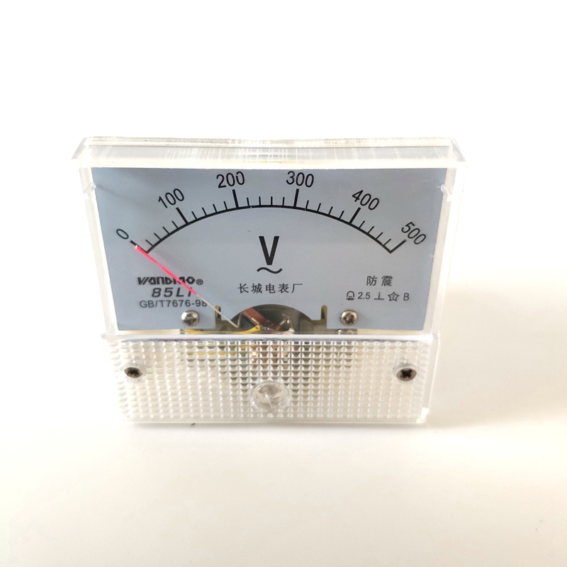 85L1防震直流电压高精度仪器表头550V指针式机械指针表头电压表