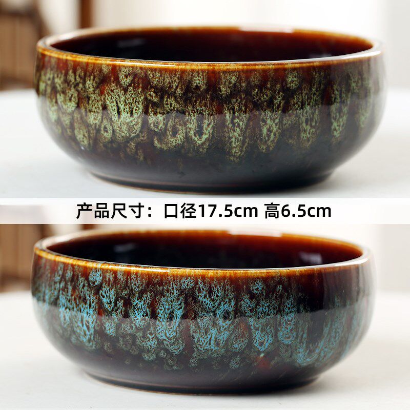 巴西木专用花盆陶瓷水培幸运木托盘富贵竹塔竹水养铜钱草睡莲碗莲