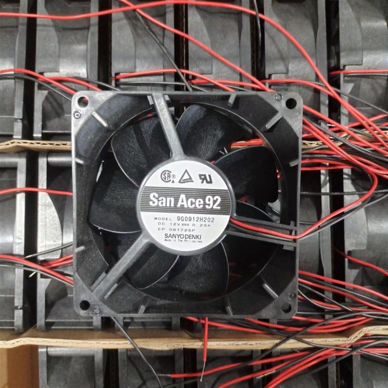 9G0912H202 三洋SANYO 9032 12V 0.23A 9CM/厘米 2线静音散热风扇