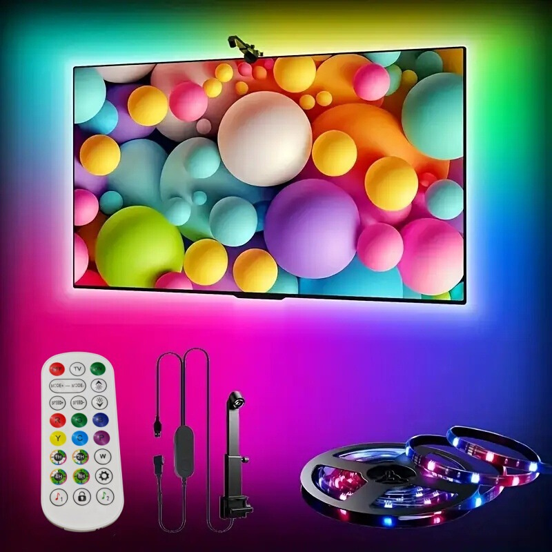 TV电视同屏氛围灯智能流光显示器灯带三色同步rgbLED幻彩电竞电脑