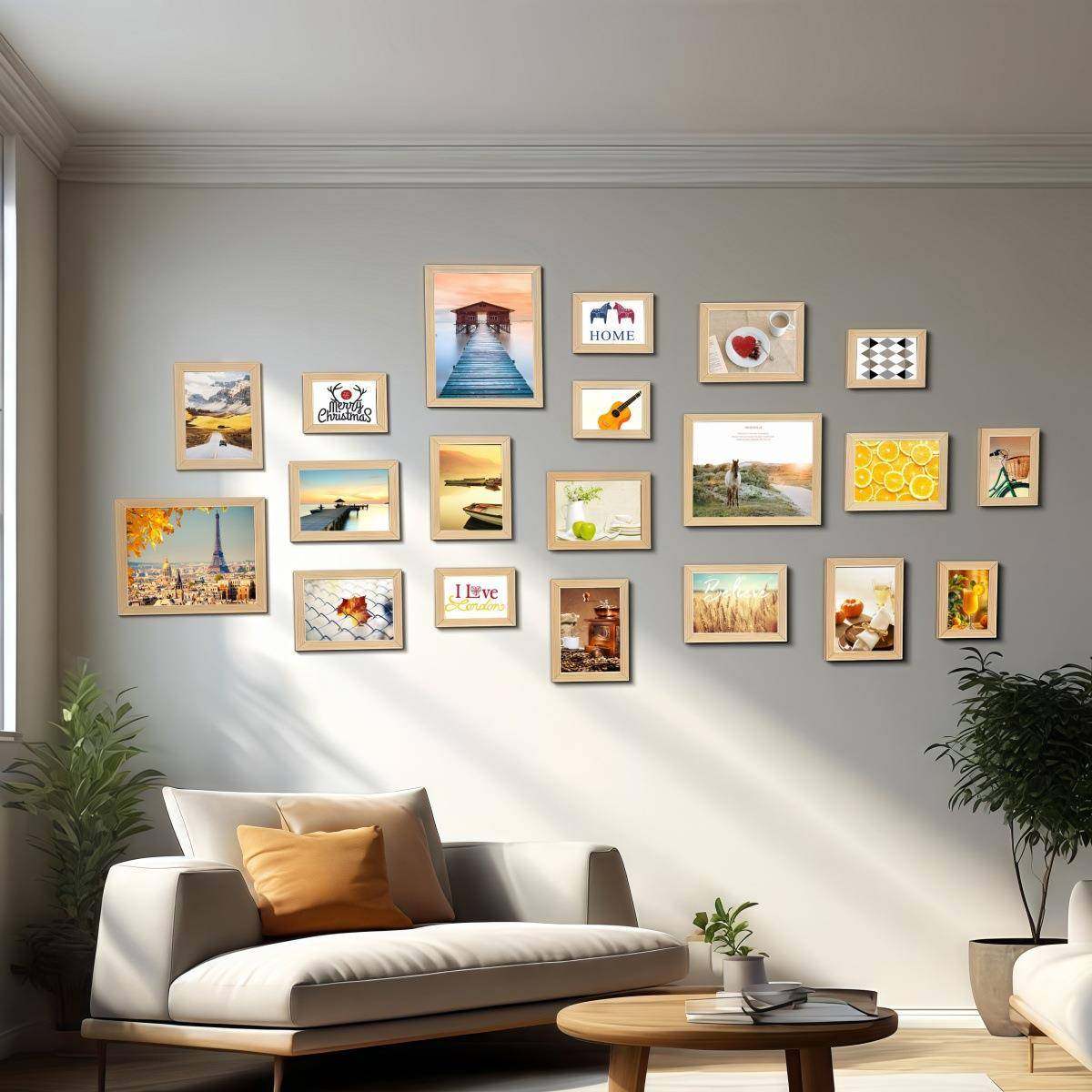 照片墙装饰墙相框组合创意挂墙客厅背景墙墙上相册墙免打孔相片墙