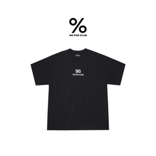 T恤纯棉黑色体恤 男女短袖 百分号%2024年夏季 新款