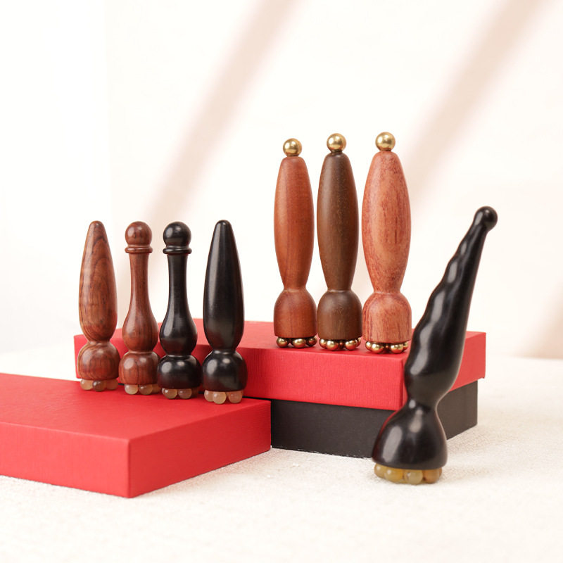 檀木羊角莲蓬按摩器眼部点穴专用脸部按摩疏经络紫光檀木拨筋棒,玩具/童车/益智/积木/模型,EDC玩具,淘宝优惠券,粉丝福利购,淘宝优惠卷