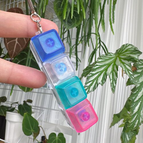 跨境一字解压按键试轴器键盘马卡