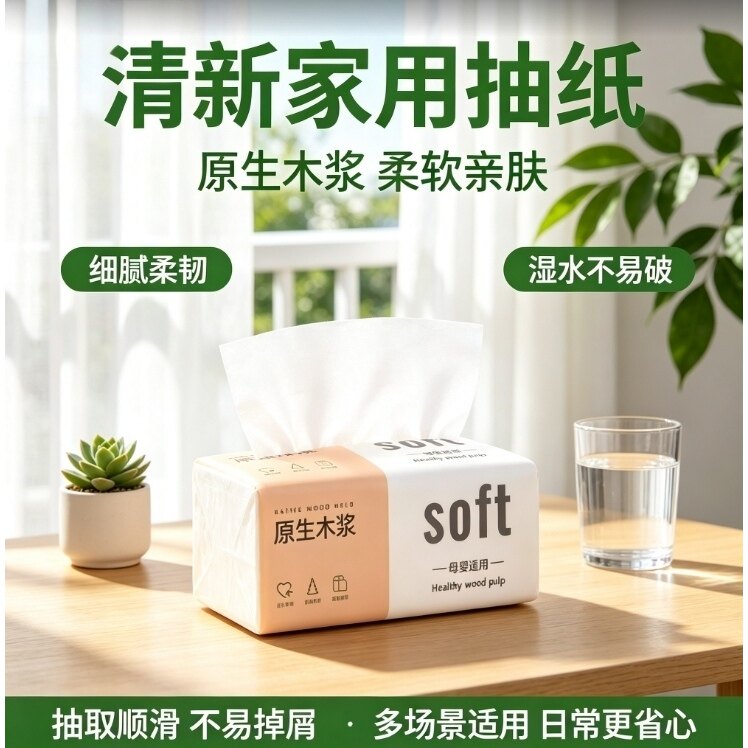 加宽耐用通用加大加厚家用学生大包装整箱家庭装母婴厕所手纸抽纸
