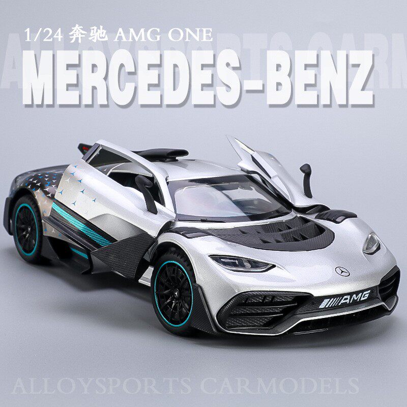 1:24奔驰AMGONE汽车模型仿真合金跑车男孩玩具车大号赛车摆件礼物