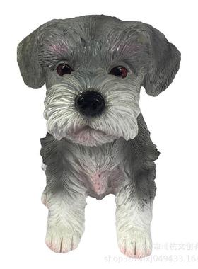 热款仿真狗欧美式田园风家居客厅桌面装饰品可爱写实动物摆件