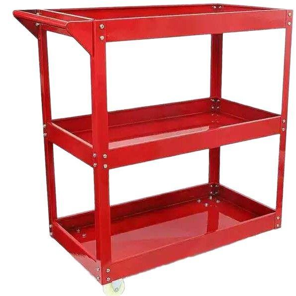 供应三层手推工具车汽修工具多功能零件工具推车耐用加厚型工具车