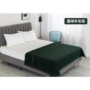 厂家现货急救救灾野营墨绿色毛毯军绿色草绿色公用被装09款毛毯