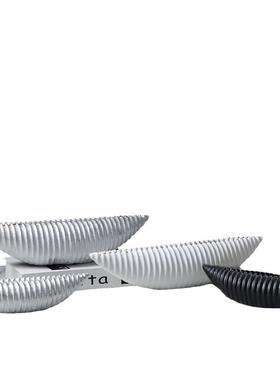 船形贝壳卷荷花瓶花器摆件诧寂风做旧复古电视柜酒柜玄关书柜饰品