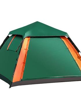 帐篷户外便携式野营加厚2人3-4人弹压全自动速开野外露营防雨