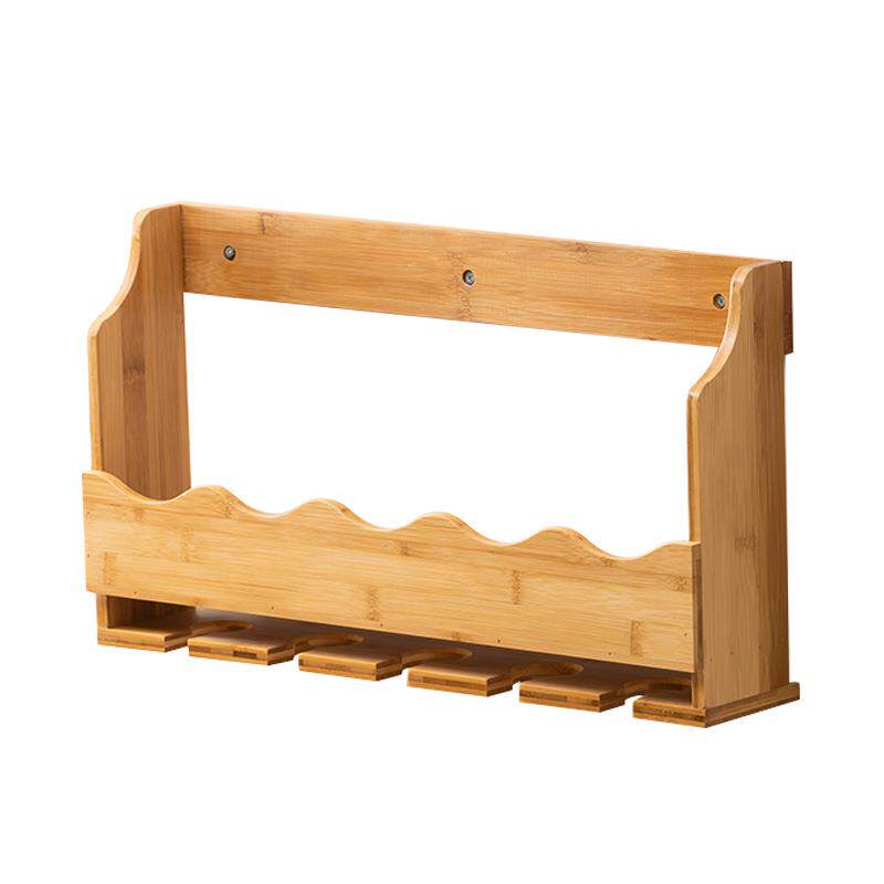 酒架壁挂式置物架实木简易红酒架餐厅墙上酒柜壁挂展示架挂墙架子