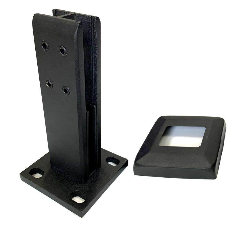 玻璃楼梯扶手护栏固定夹阳台栏杆泳池配件底座支架连接固定件