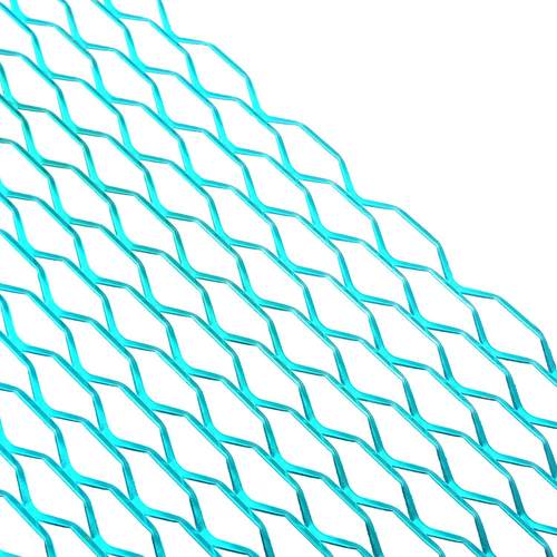 汽车外饰改装中网铝网菱形包围铝合金格栅通用100x33cm外部配