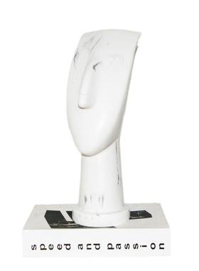 现代简约件抽象艺术售黑色白色大理石处人像摆楼样3016板房软装饰