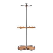 衣柜旋转衣架家用柜内收纳五金三层转角旋转挂衣器360度转角衣架