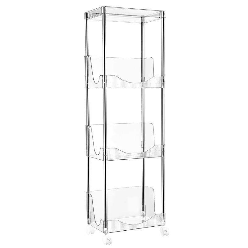 日式ins风小清新置物架大容量多层收纳架便捷携带移动小推车书架,收纳整理,书桌收纳置物架,淘宝优惠券,粉丝福利购,淘宝优惠卷