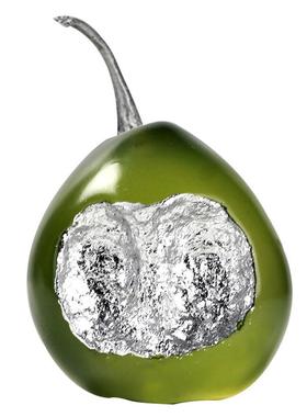 轻奢现代水果梨子创意摆件样板间客厅卧室书房电视柜室内软装饰品