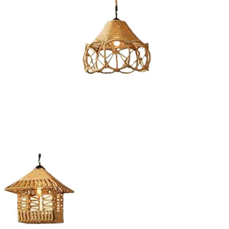 麻绳灯复古工业风咖啡厅酒吧台餐厅创意个性火锅店美式乡村小吊灯