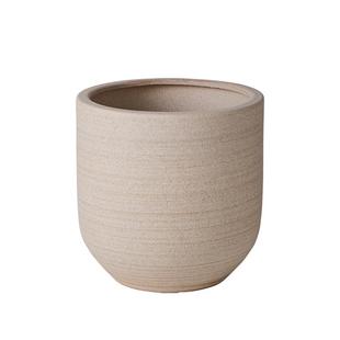 大口径高深陶瓷花盆磨砂质感透气家装办公通用高档绿植落地摆件