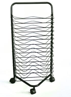 工厂热销儿童金属画架A4画纸晾干架画室折叠画架方便移动晾画架