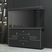 中小型鱼缸水族箱懒人家用客厅免换水生态鱼缸大型玻璃金鱼缸带柜