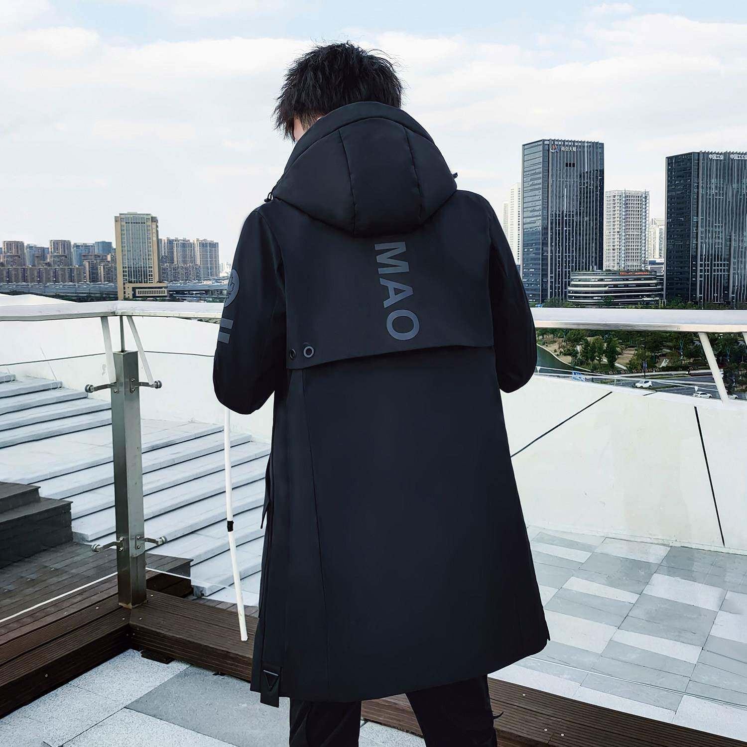 男士羽绒服2025新款冬季加厚中长款青少年男生外套派克商务防寒服