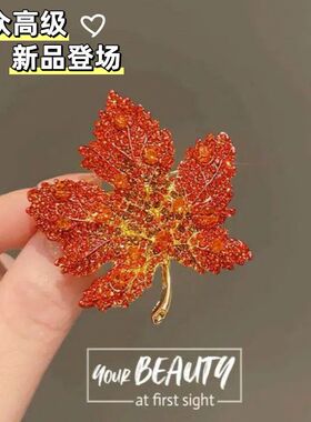 高级感气质西服高端女满钻胸针