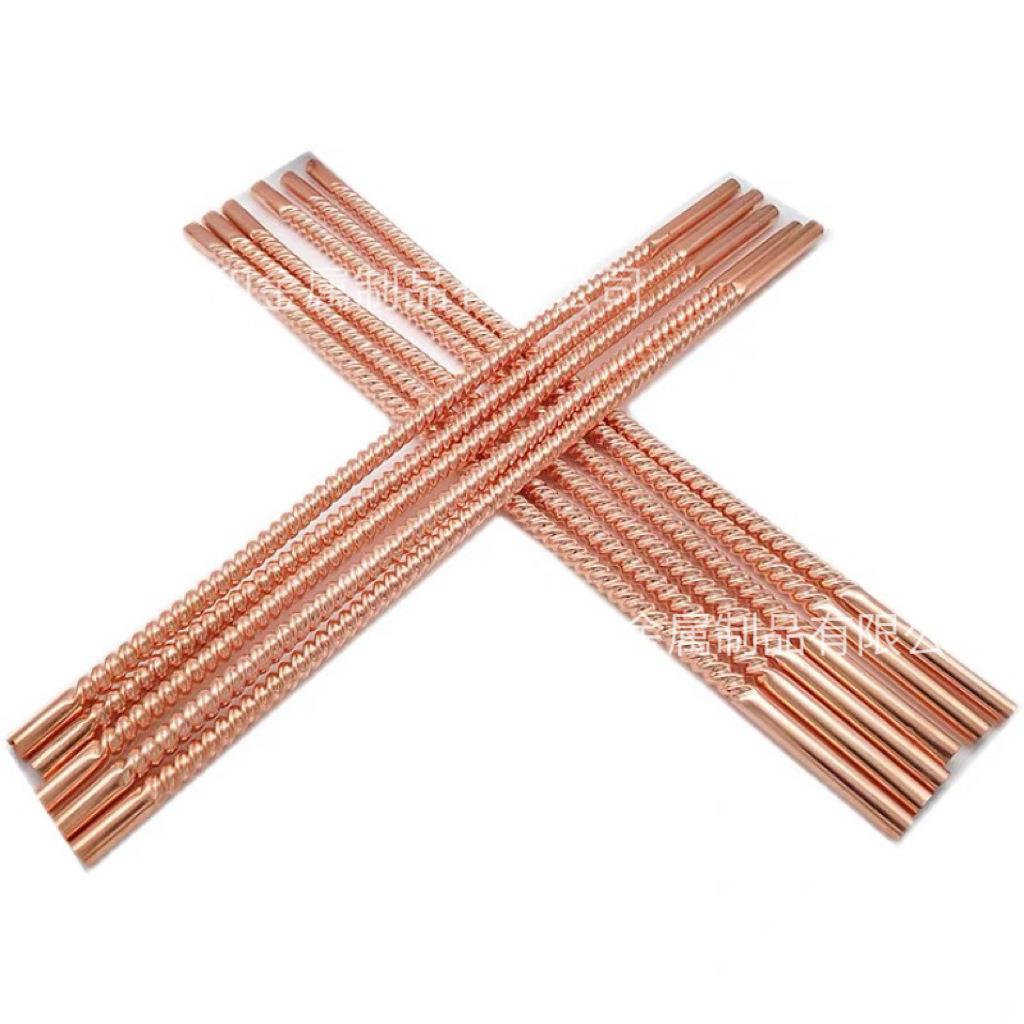 tp2紫铜管波纹管16*0.5螺纹铜管蒸发器外螺纹高效换热设备工件