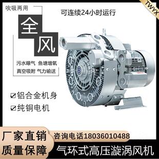 气力吹干高压风机RB 2废水箱体曝气增氧3.3KW双段漩涡鼓风机 42SH
