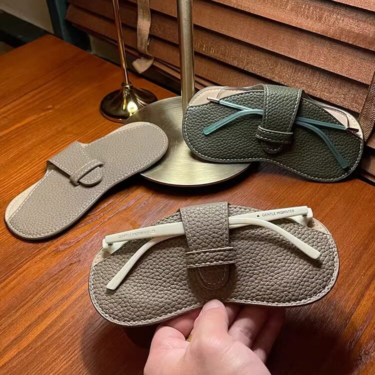 眼镜包便携眼镜盒抗压太阳墨镜收纳袋荔枝纹皮革女近视眼镜保护套