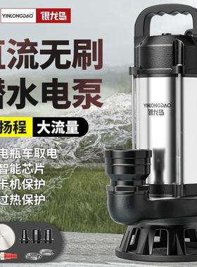 无刷直流潜水泵大功率农用电动抽水机48v60v72v电动车水泵抽水泵