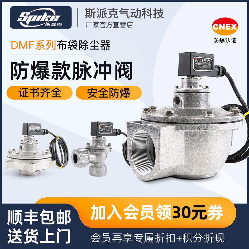CT4防爆电磁脉冲阀DMF-Z-20/25/40/50/62/76S直角淹没式1寸2寸3寸