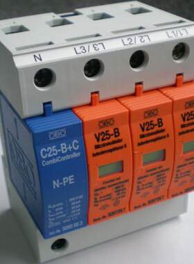 德国原装进口OBO防雷器V25-B/3+NPE 380伏一级电源防雷器