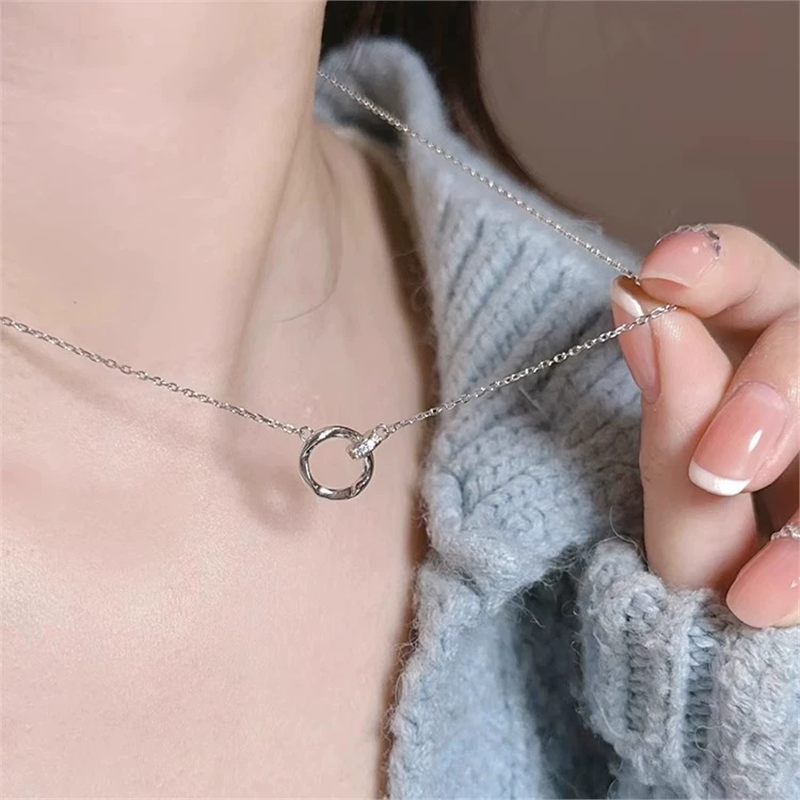 莫比乌斯双环项链抖音小红