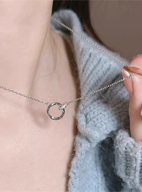 莫比乌斯双环项链抖音小红