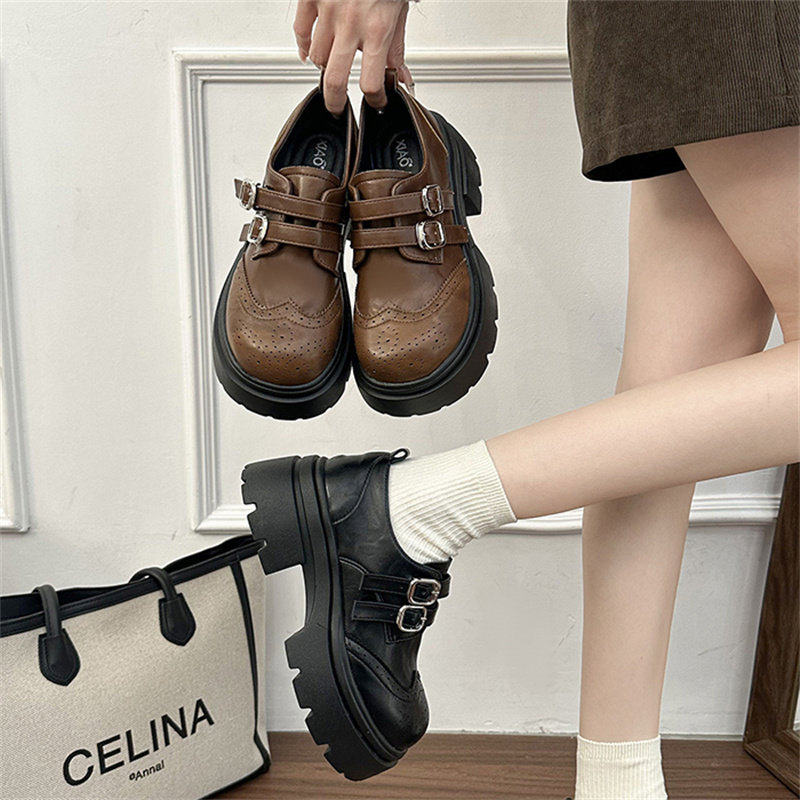 时尚气质小皮鞋女2026年春季新款百搭乐福鞋增高小个子配裙子单鞋,女鞋,深口单鞋,淘宝优惠券,粉丝福利购,淘宝优惠卷
