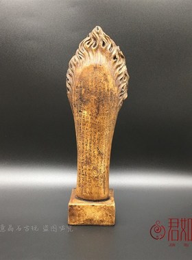 仿古收藏石雕释迦摩尼菩萨立牌如来佛祖背光佛像供奉石牌心经佛文