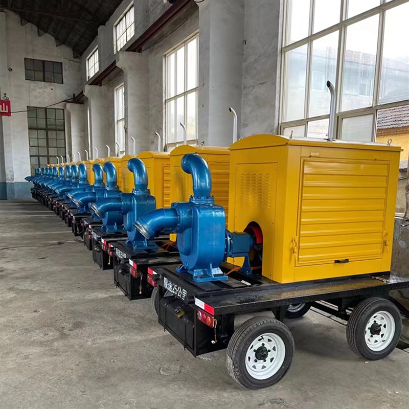 赛尔达 拖车式柴油泵车 柴油抽水机 轮胎平台式吸水泵