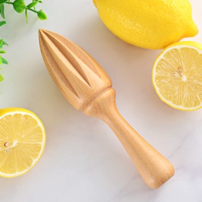 Wooden Lemon Squeezer Hand Press Manual Juicer Fruit Orange