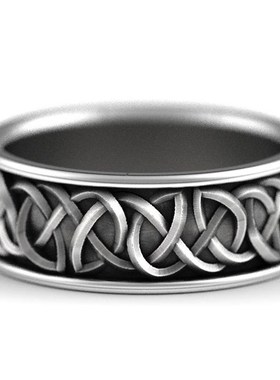 Huitan Viking Nordic Mythology Giant Wolf Men Ring Defense T