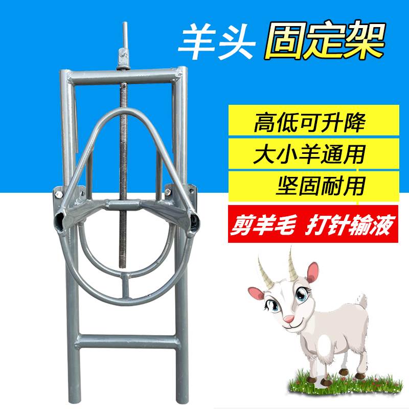 羊头固定架剪羊毛固定器打针输液喂药配种挤奶推羊毛升降羊头架子