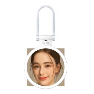 新款台式LED桌面化妆镜卫生间宿舍美妆镜10X20X触控补光灯镜