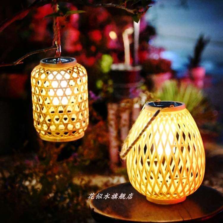 新款太阳能灯笼仿竹编挂灯庭院装饰造景布置氛围吊灯花园阳台落地,纺织面料/辅料/配套,纺织机械配件,淘宝优惠券,粉丝福利购,淘宝优惠卷