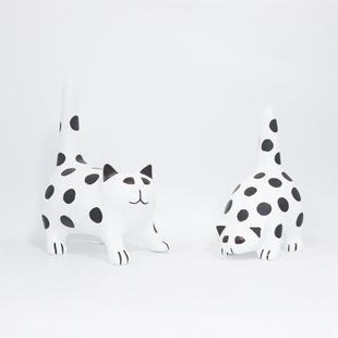 现代北欧简约萌宠动物家居客厅酒柜小摆件样板间儿童房软装工艺品