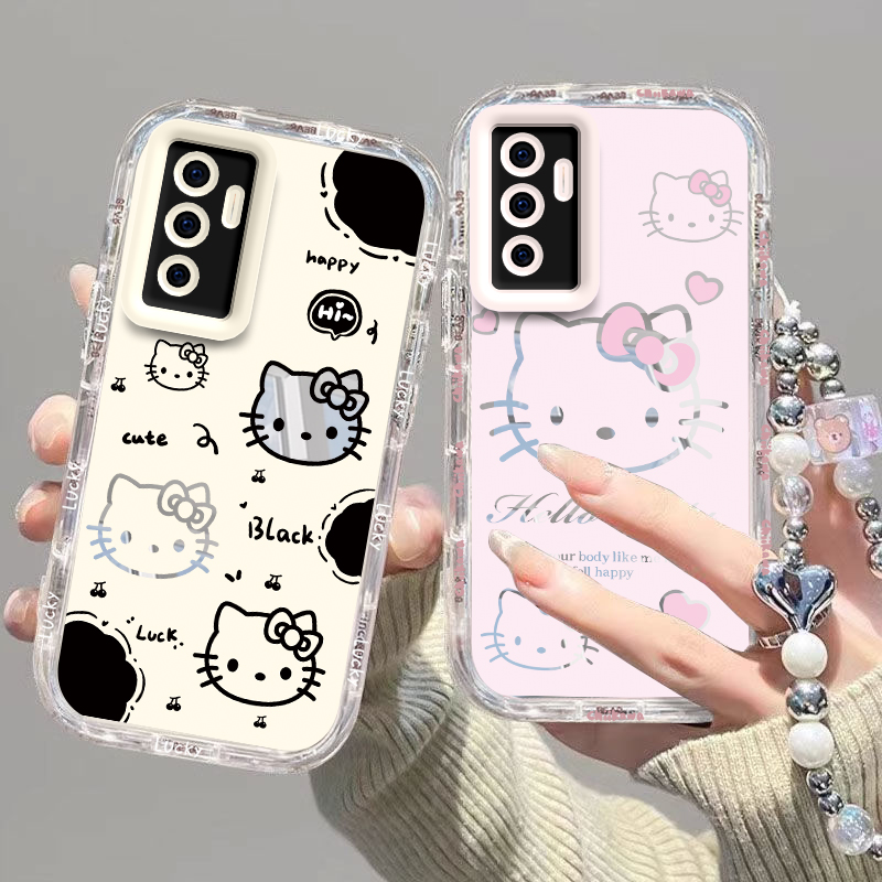 适用vivoS10e手机壳vivo S10e保护套SE新款可爱潮硅胶全包防摔vivis步步高维沃vovos高级感viv0男女黑白kt猫