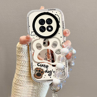 适用OPPOA6GT手机壳A6GT5G保护套OPPO新款化妆镜面软壳镜头全包防摔OPOPA高级感外壳OPA0PP0OPPA男女小狗爪印