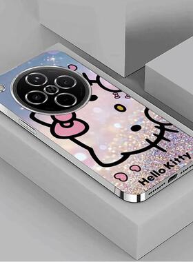 适用oppofindx8手机壳x7ultra新款opofindx6pro全包findx3防摔硅胶findx5pro高级感女电镀银透明por闪粉kt猫